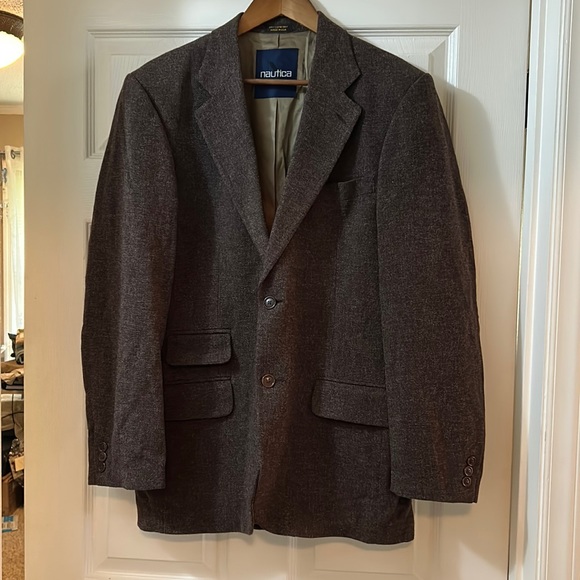 Nautica - Brown Wool Men’s Blazer - Size M